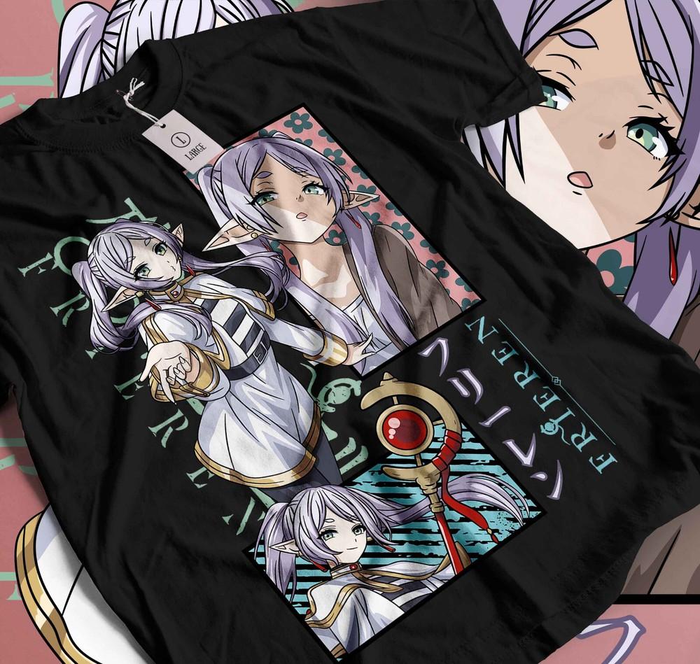 Frieren T-Shirt Beyond Journey's End Fern Stark Girl Anime Gifts Shirt Gift 184