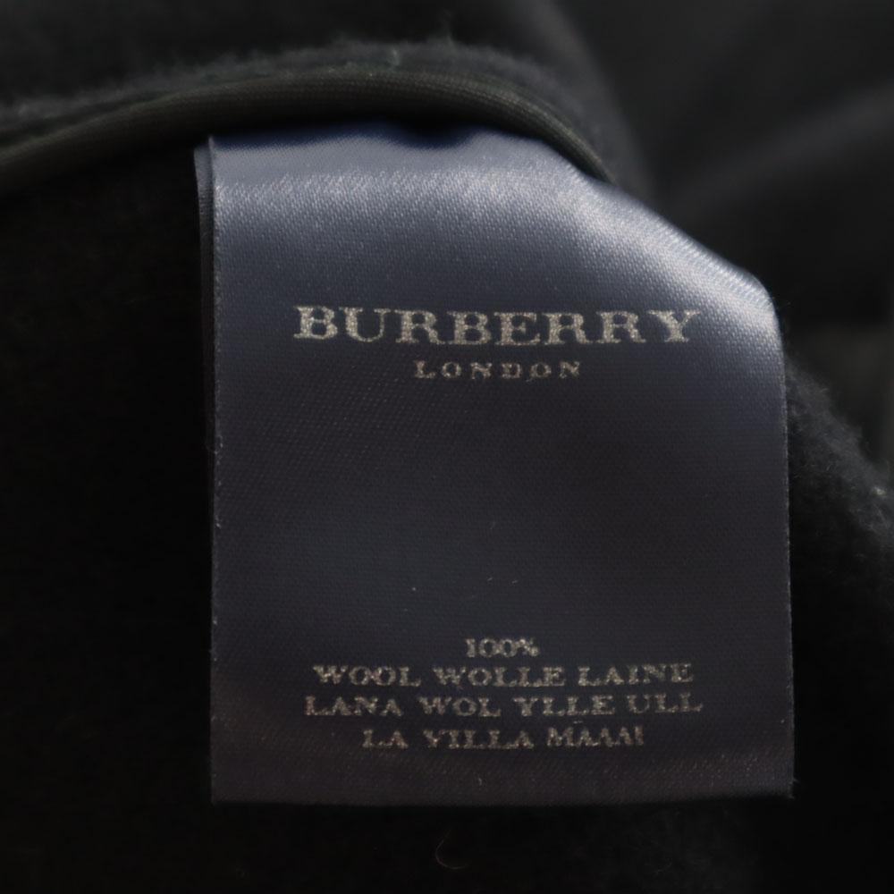 BURBERRY Made in England 100% wool Duffel coat black Women Used
