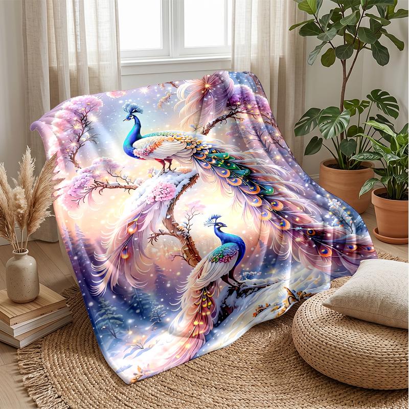 Fairy Mushroom Home Theme blanket Lightweight Warm Flannel Blanket Decorative Throw Blanket for Home Decoration