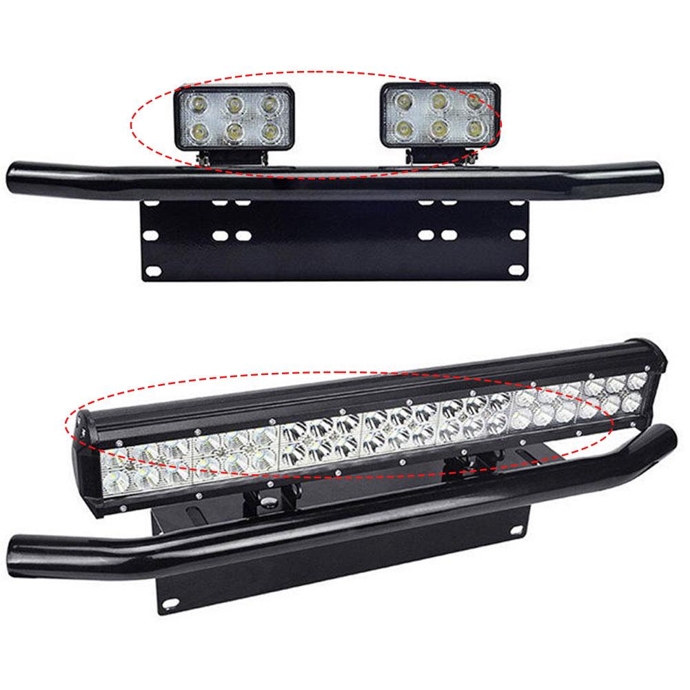 Car Auxiliary Light Bracket Aluminum Alloy Bumper License Plate Frame Holder For Truck SUV Universal Car License Plate Fram N4Q2