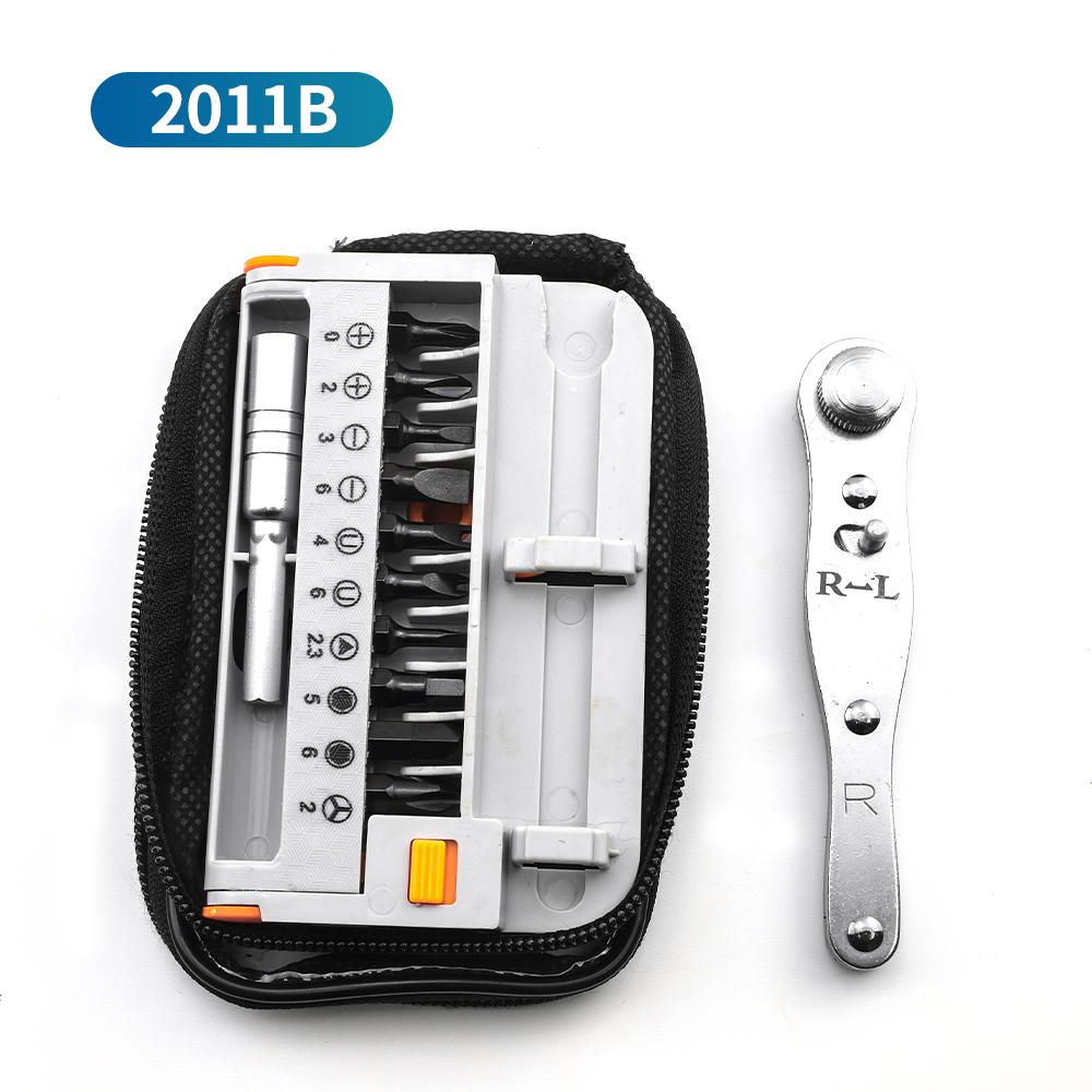 NINDEJIN Ratchet Screwdriver Set CR-V Multifunction Hexagon Ratchet Spanner Quick Release Mini Phillips Socket Ratchet Wrench