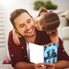 Day Father Theme Tie Hat Pattern Creativity Postcard Sticker Set Envelope