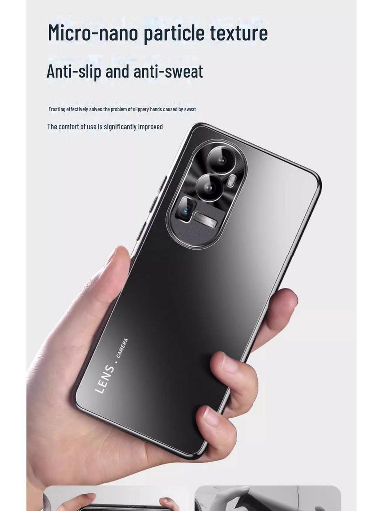 "Electroplated Metal Lens Protective Cover for Oppo Reno Series (9 Pro+/10/12/8)"