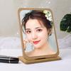 Large Wooden Foldable Tabletop Makeup Mirror for Dormitory or Desktop Use