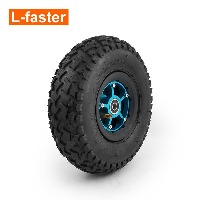 9 Inch Off-Road Rubber Air Tire Pulley Wheels for Electric Skateboard Parts