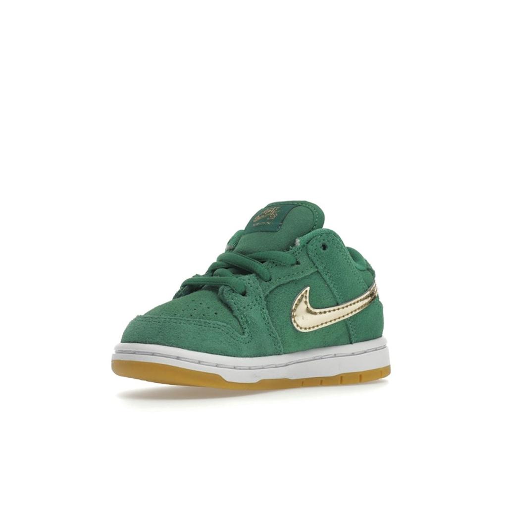 Nike Dunk Low SB TD St. Patricks Day Baby Sneakers Green Lucky-Green Metallic-Gold DN3673-303