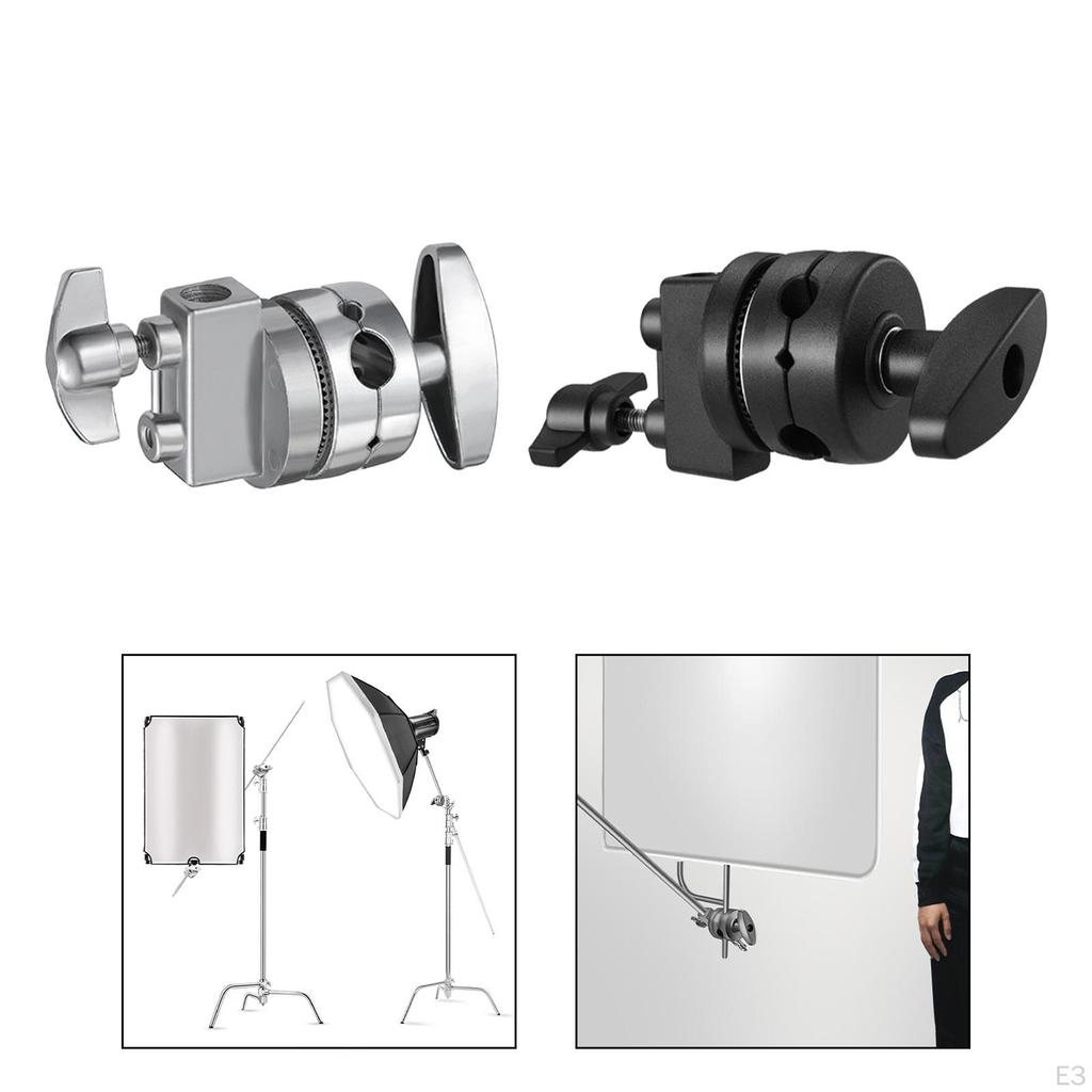 Grip Kopf für Licht Stehen Halter Halterung Adapter Heavy Duty Swivel Clamp Arm Flash