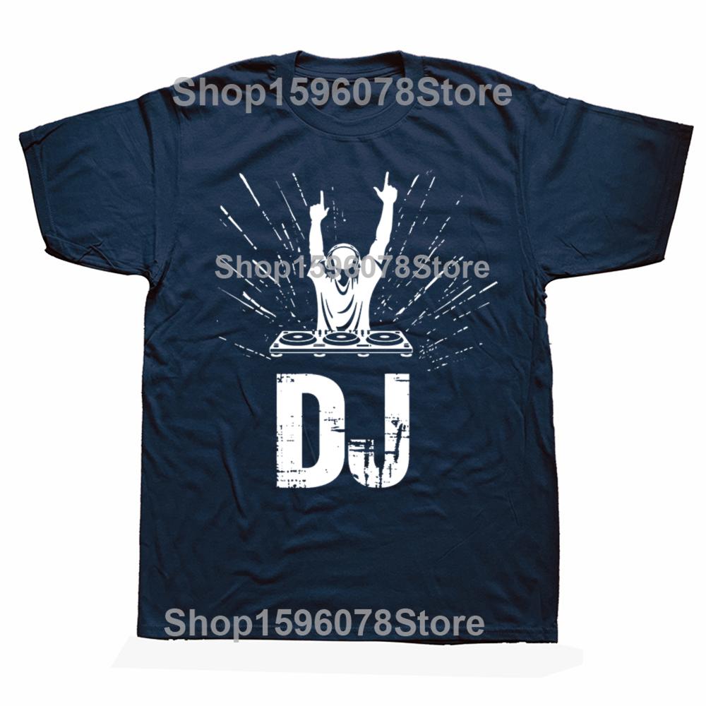 DJ Enthusiast Tee Music At Heart T-shirt Cotton Oversized Men Tshirt Summer Unisex Tees Fashion Streetwear Hip Hop T Shirt