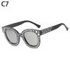 Occhiali da Sole da Donna con Montatura in Strass Diamante Protezione UV Occhiali da Sole Oversize Occhiali da Sole Quadrati da Donna