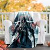 1pc Assassin's Creed Theme Blanket - Digital Print, Polyester, Cozy for All Seasons, Perfect for Outdoor, and Travel