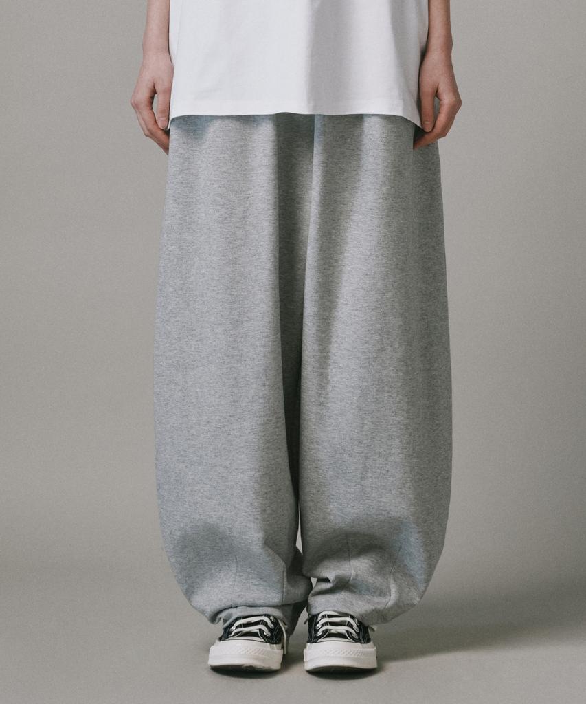 Beodeonteu Double Jersey Balloon Fit Sweatpants [Grey]