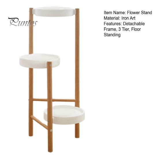3 Tier Plant Stand Indoor Metal Flowerpot Stand Potted Plants Holder Floor Standing Plant Display Shelf for Home Office Balcony Bedroom