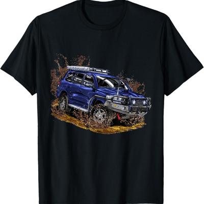 Offroad Land Vehicle Truck 4x4 4wd Cruiser Adventure Dirt T-Shirt1