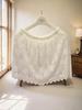 Women's Plus Size Lace Slimming Skirt with Flaw Concealing Layer and Elastic Waistband