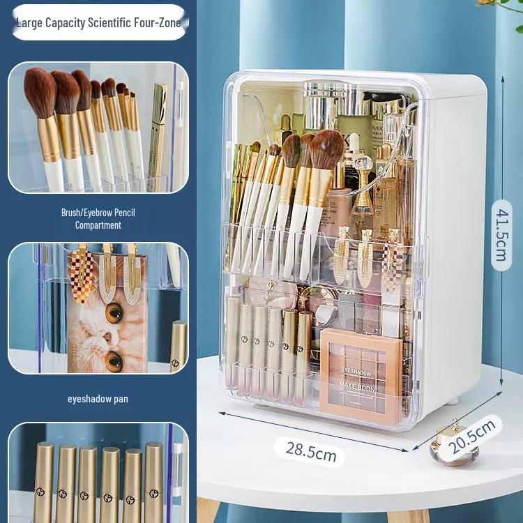 Light Luxury Dustproof Cosmetic Organizer Storage Box