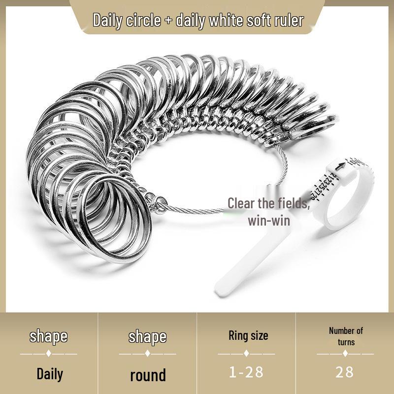 Soft Ring Size Measuring Tool - Accurate Finger Ruler for UK, Europe, Japan, Korea, Hong Kong