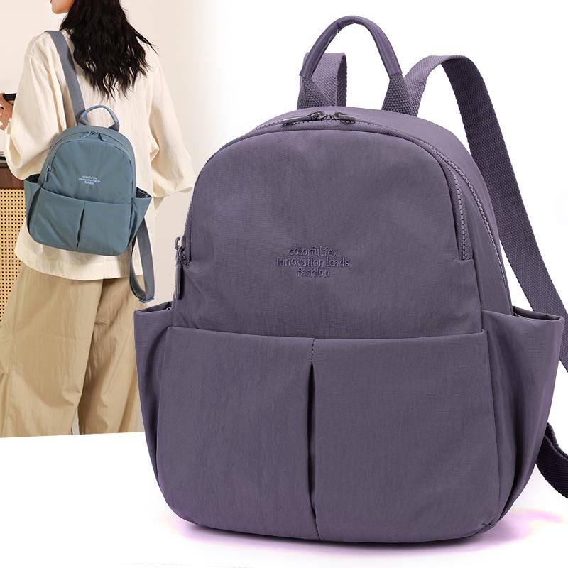 Mini Backpack with Front Pockets Casual Shoulder Bag for Daily Use