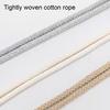 Bohemian Curtain Tiebacks Handwoven Rope with Tassels & Wood Beads Decorative Window Holdbacks for Living Room Bedroom Home Decor