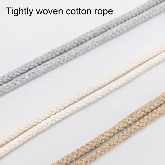 Bohemian Curtain Tiebacks Handwoven Rope with Tassels & Wood Beads Decorative Window Holdbacks for Living Room Bedroom Home Decor