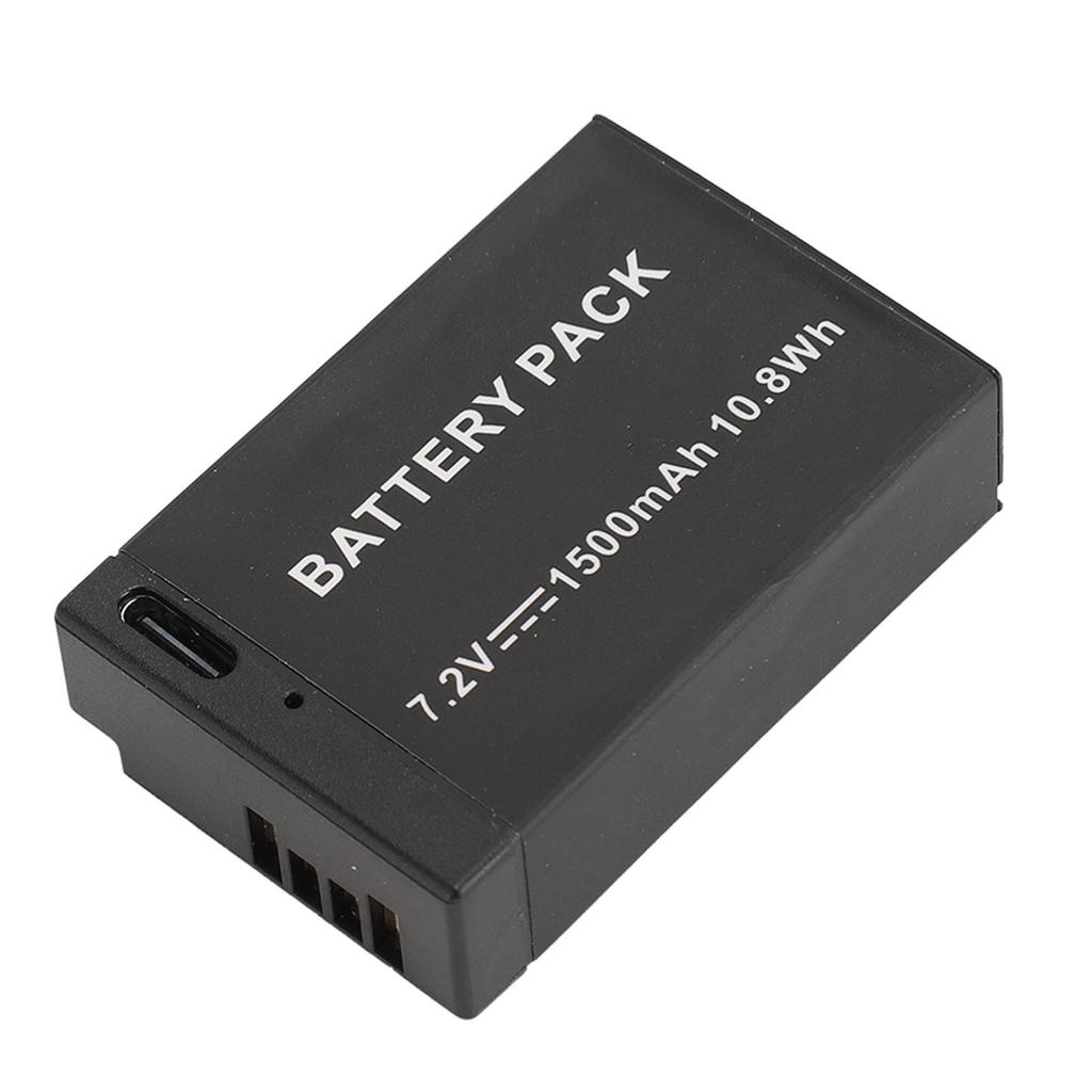 LP‑E17 Battery Pack 7.2V 1500mah Fast Charging Usb C Camera Battery for R50 RP R10 R8 Rebel T8i T7i