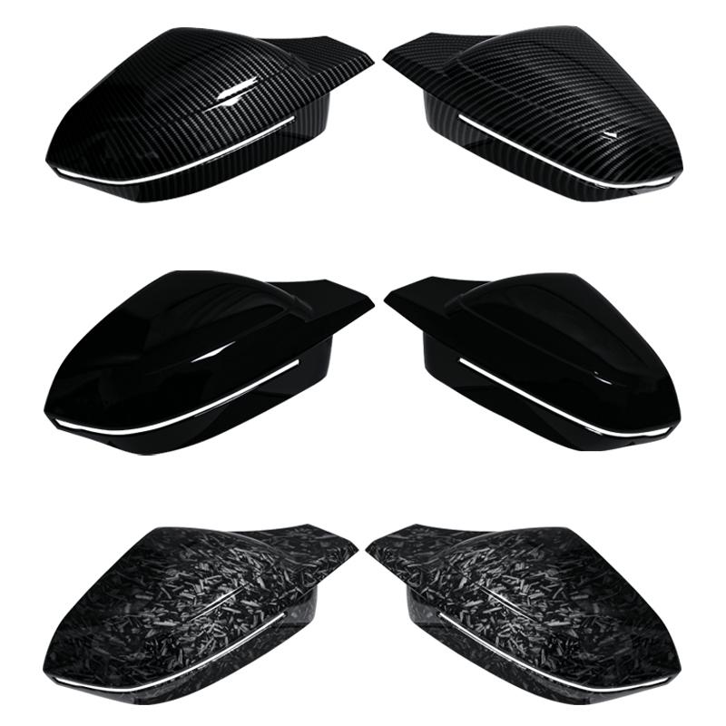 Rearview Mirror Cover Cap Carbon Fiber / Black for BMW 5 7 I5 I7 Series G60 G61 G68 G70 M3 G90 Car Accessorie