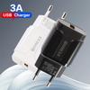 18W QC3.0 Fast Charger Plug with Single USB Port (EU/US Spec)