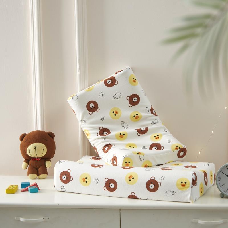 Thai Children's Latex Pillow Natural Cartoon Pillow Core Baby Cotton Cover Pillow Kindergarten Neck Protection Baby Pillow