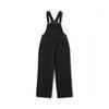 Cotton Woven Black And Gray Solid Loose Casual Overalls Women Overalls VN000TJR6RS