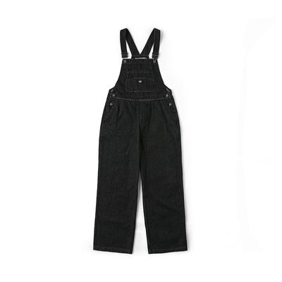 Cotton Woven Black And Gray Solid Loose Casual Overalls Women Overalls VN000TJR6RS