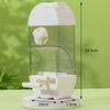PET Automatic Bird Feeder Transparent Parakeet Food Bowl New Parrot Feeder  Cage Use