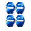 4Pcs Zinc Alloy Car Door Lock Buckle Protection Cover Anti-Collision Shock Absorbing Cushion For VW Golf T‑Roc Tiguan Polo MK7