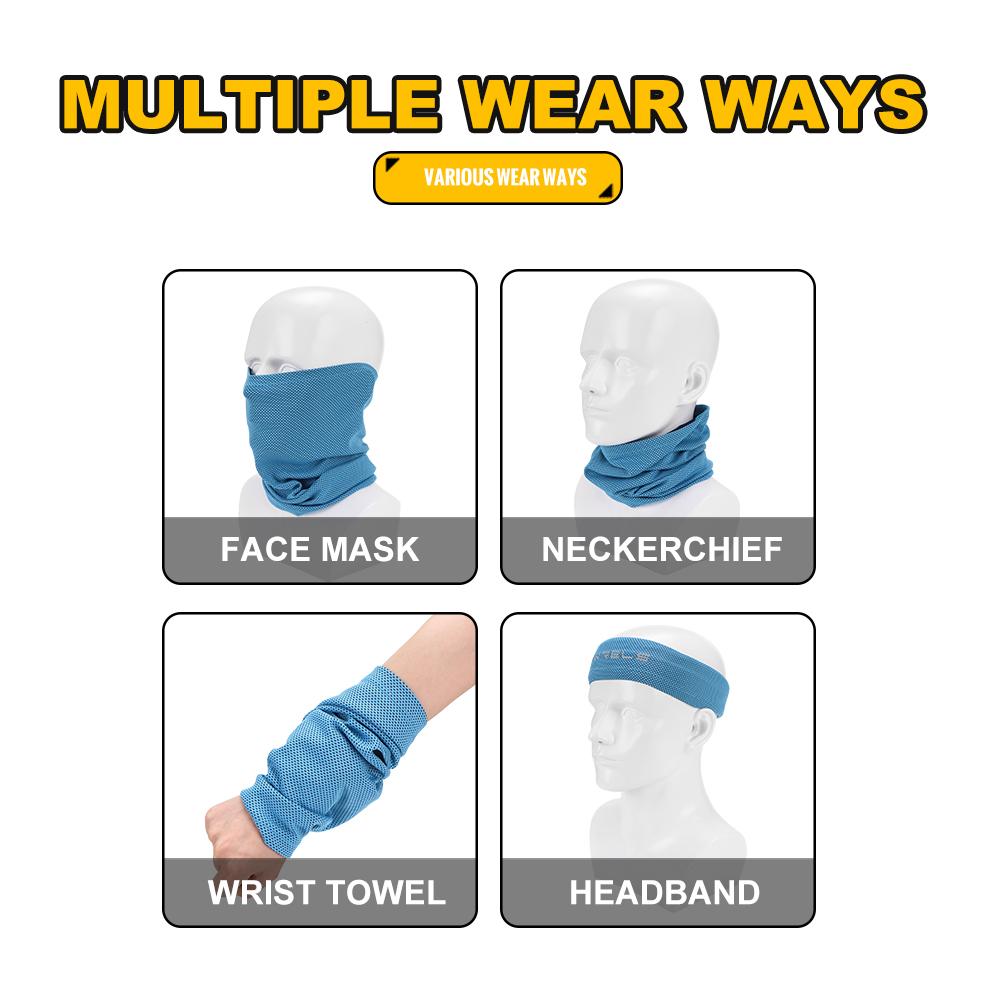 Eis-Seide Vollgesichtsmaske UV-Schutz Radsportmaske Atmungsaktiver Nackenschutz Kopfbedeckung Outdoor-Sport Laufen Sonnenschutz Gesichtsmaske