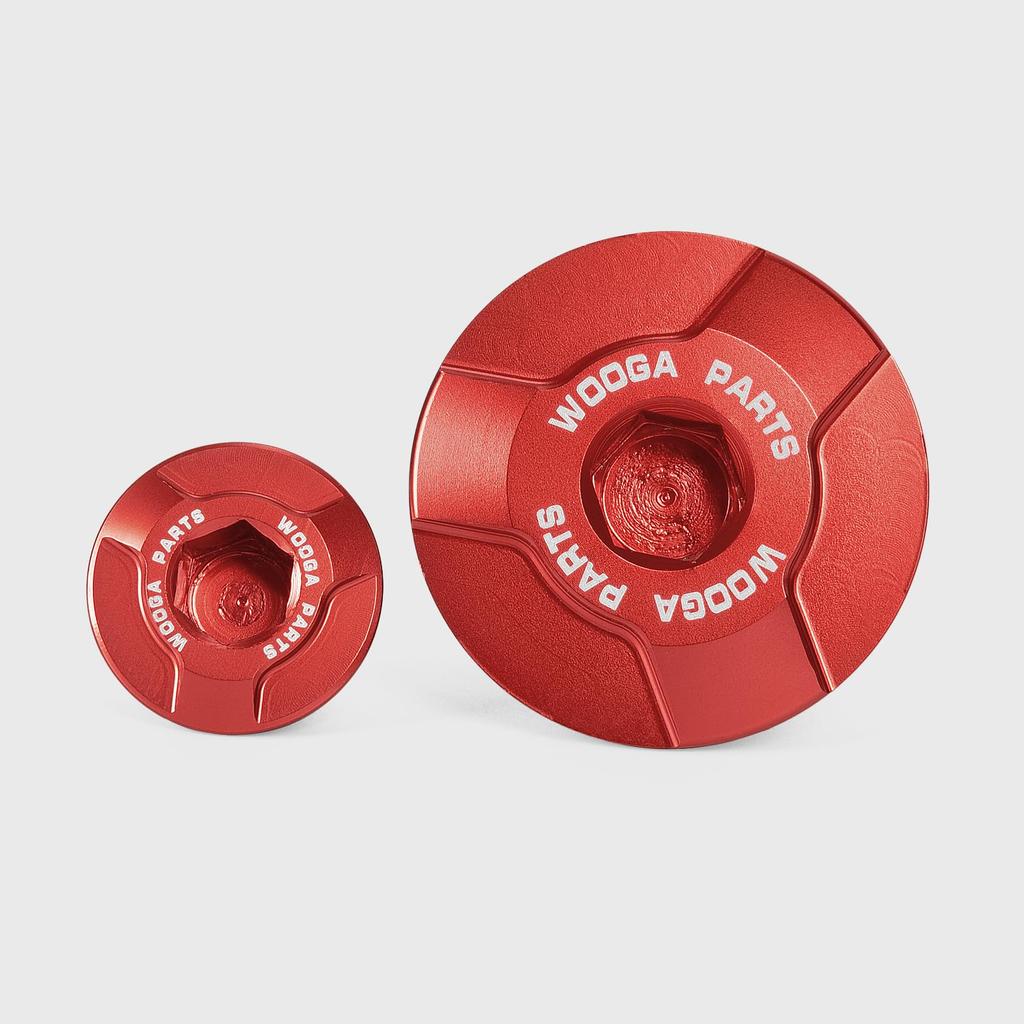 WOOGA Aluminum Motorcycle Engine Oil Plug Screw Cover Applicable Vehicles