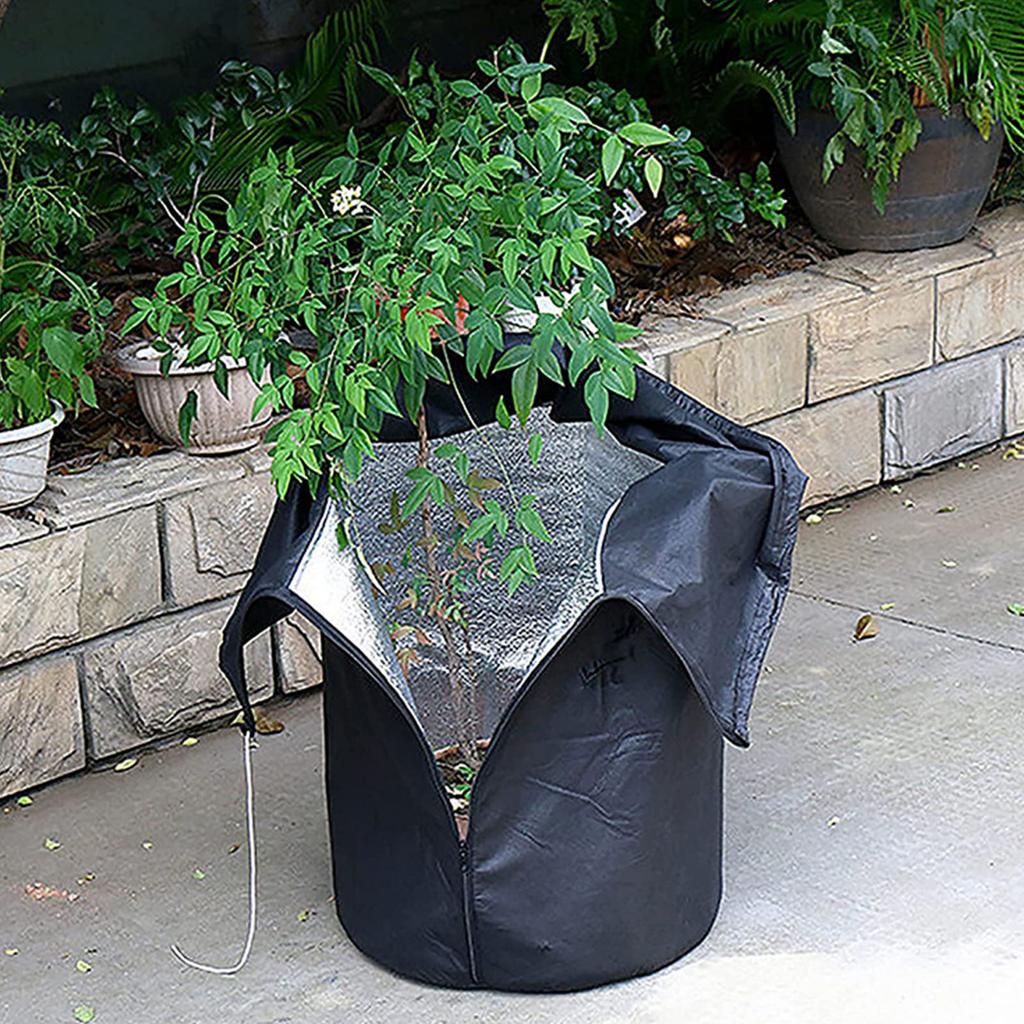 Blumentopf Schutzbeutel Frostschutz Winter Topfpflanzenabdeckung Topfpflanzen Isolierbeutel mit