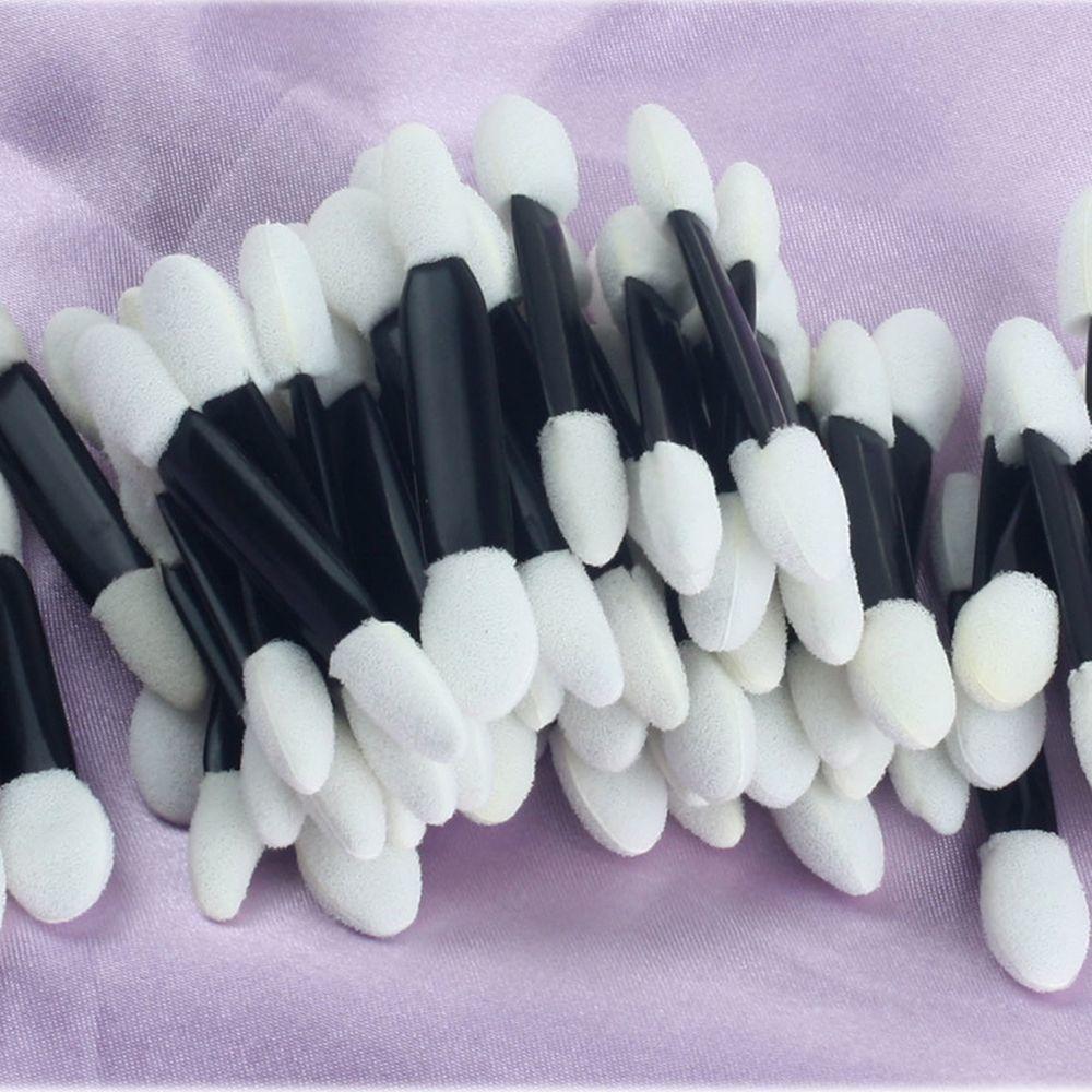 50 PCS Makeup tool Disposable Professional Eyeshadow Brush Sponge Applicator Double Foam Head
