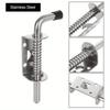 304 Stainless Steel Spring Latch Pin - Durable Window Cabinet Hinges Security Bolt For Household Doors 