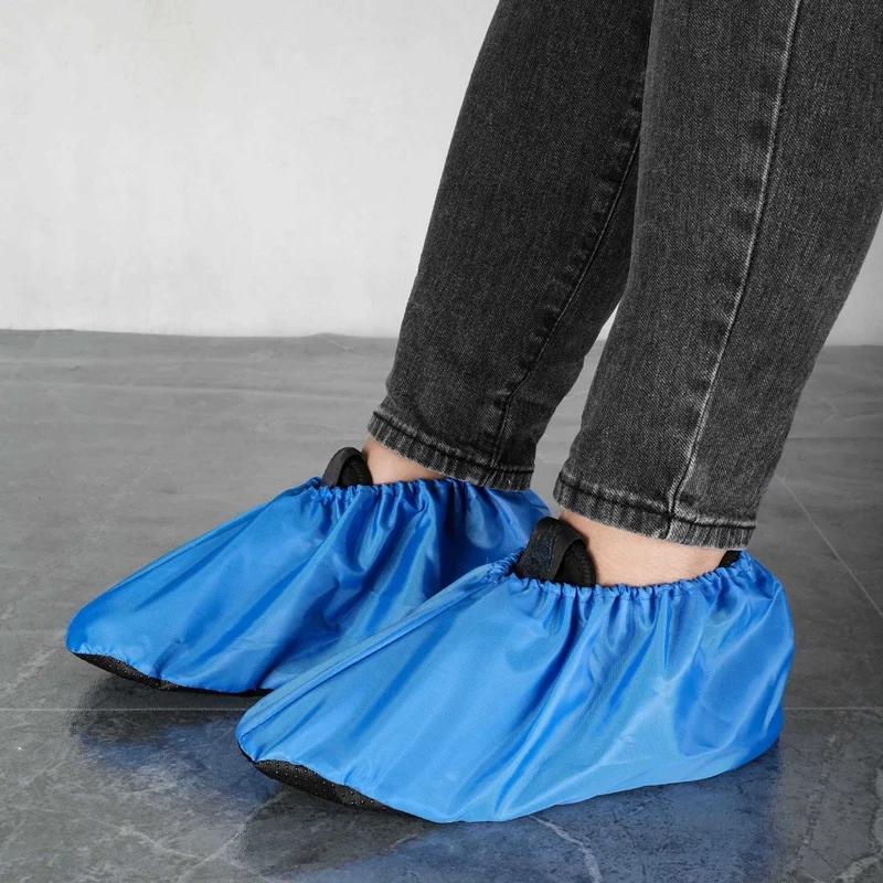 Adult Waterproof Shoes Covers Men Women Thickened Home Shoe Cover Shoes Protectors Non-Slip Shoe Cover Washable for Repeated Use