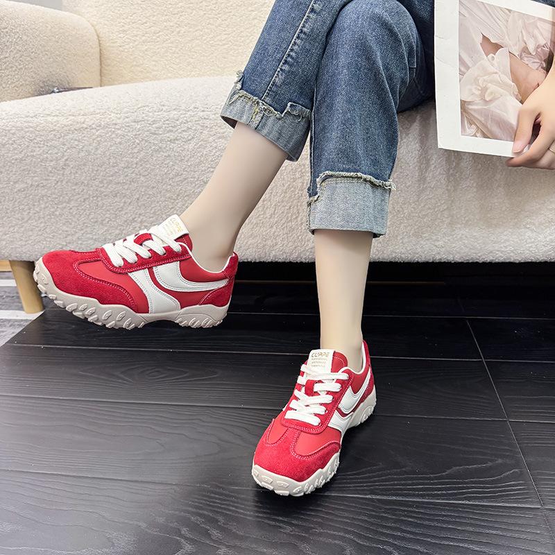 Women's shoes spring 2025 new non-slip women's shoes comfortable sports versatile fashion casual shoes