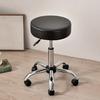 Soft Round Stool Cover High Resilience Non-Slip Design Easy to Clean Faux Leather Universal Fit Chair Cover