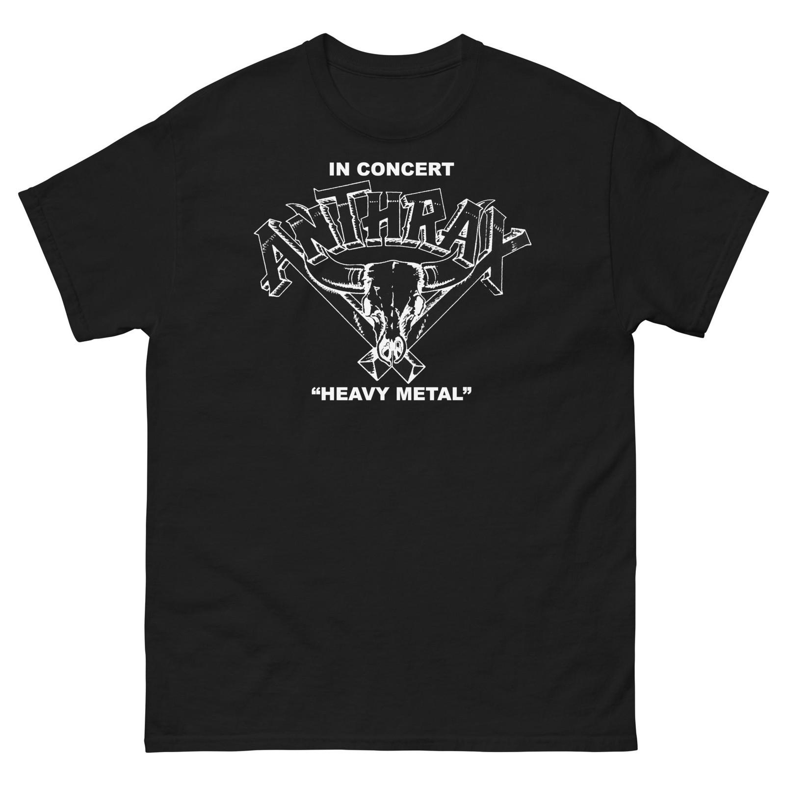 MerchMoment Anthrax Heavy Metal T-Shirt T-Shirt Black New L