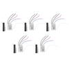 5-1pc One Way ON/OFF 220V Wireless Remote Control Switch for Lamp Light Smart Home Remote Control Switch Receiver Transmitter