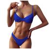 Women Solid Lace Bikini Set Push Up Swimsuit Beachwear Padded Swimwear