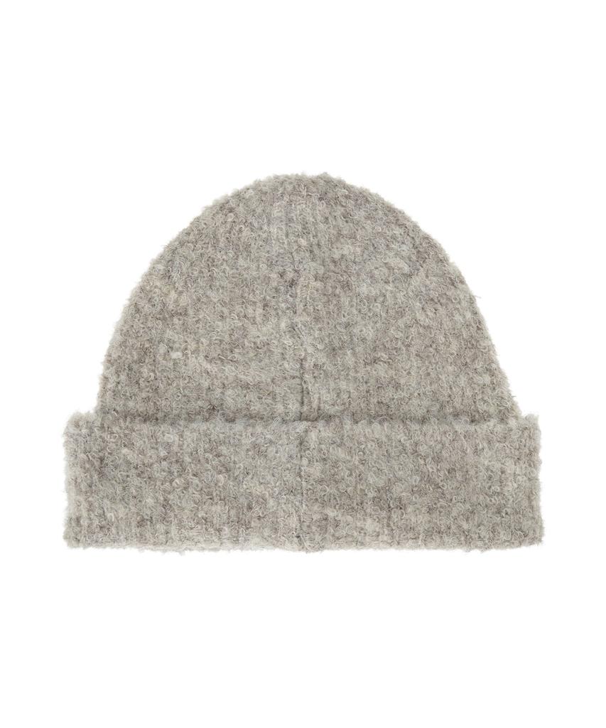 LEE Boucle Knit Label Beanie Beige
