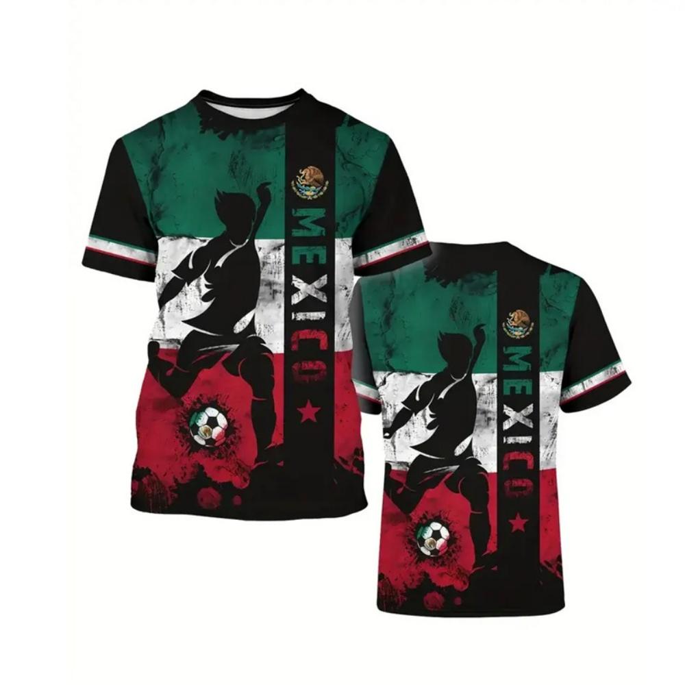 Men's T-shirts Casual Sports Loose Round Neck Short Sleeve Oversized T-Shirt Fashionable Comfortable Loose Soft Breathable Printed 3D T-shirt