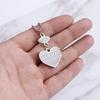 3 Pcs Women Necklace Stylish Heart Shape Alloy Girlfriend Wife Chain Necklace for Party