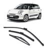 New 3Pcs Front Rear Wiper Blades Set for Fiat 500 500C 500L 2009 To 2025 Windshield Windscreen Tailgate Window Brushes Car Parts