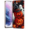 Transparente Handyhülle für Samsung Galaxy S25 S24 S23 S22 S20 S21 FE Ultra S24 S23 S10 S10E Plus Halloween-Stil Muster