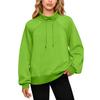 Women's Stand Collar Sweatshirt Oversized Turtleneck Drawstring Pullover Long Sleeve Top