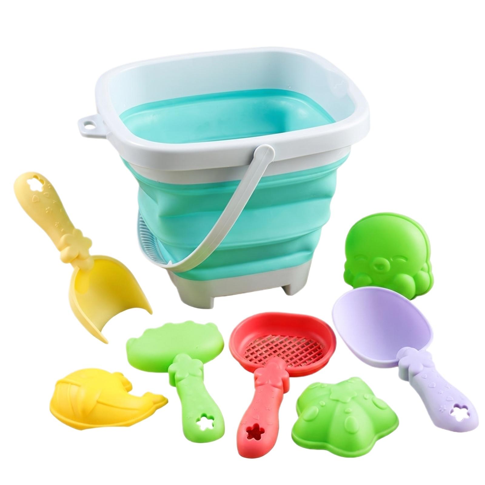 This Beach Toy Set, Including A Foldable Bucket And Shovel, Brings Beach Fun. One Size