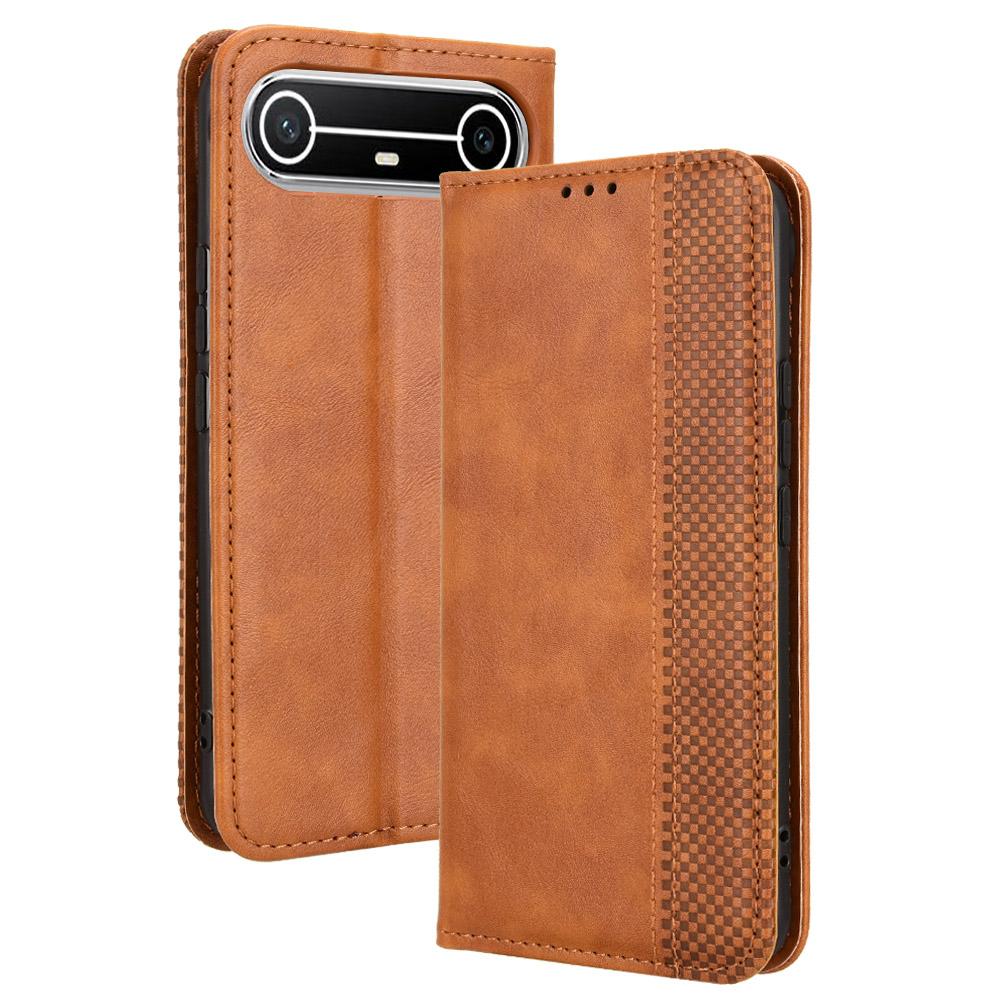 Flip Cover for Tecno Pova Slim / Tecno Spark Slim PU Leather Full-Body Protection [RFID Blocking] Phone Cases Wallet Cover